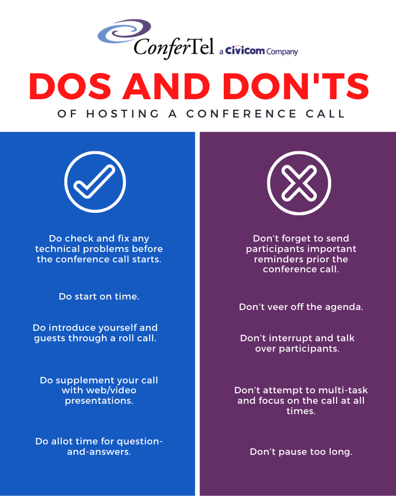 Dos and Don'ts of Hosting a Conference Call