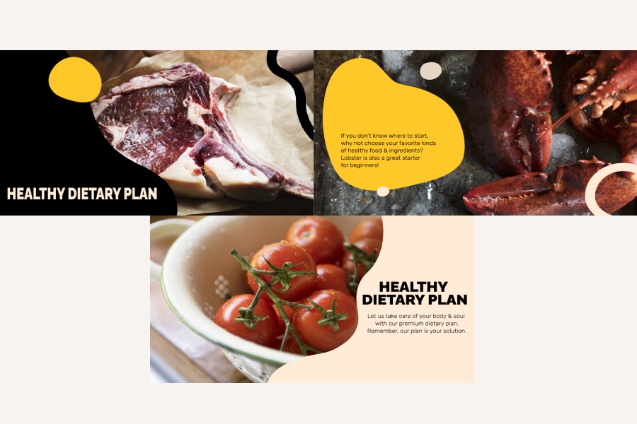 presentation slides about healthy diet plan